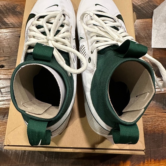 Nike Vapor Edge Pro 360 2 TB Football Cleats White / Green FJ1581-130 Size 7.5 - Picture 6 of 10